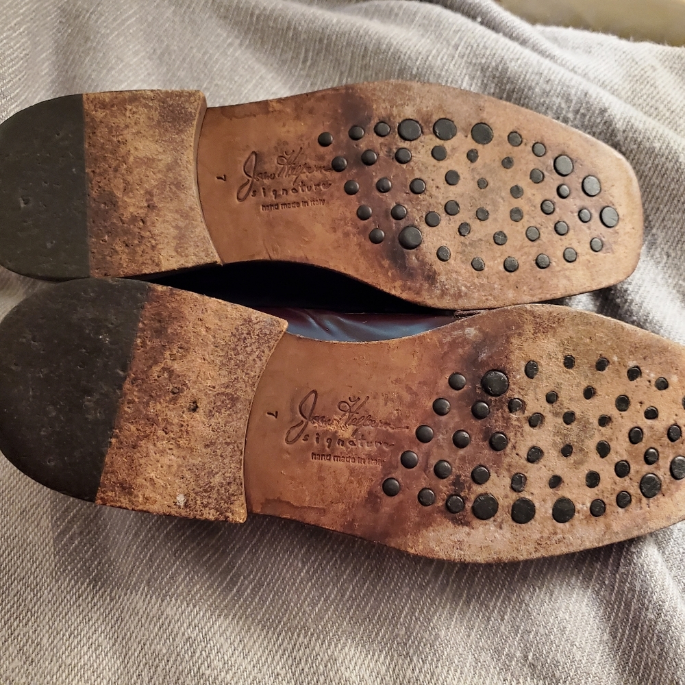 Hand-made Joan Halpern horse-bit loafers - Picture 2 of 3